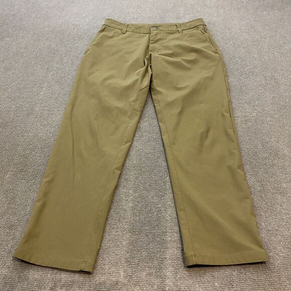 Lululemon Pants Men's‎ Size 30x27 Brown ABC Performance Chino Flat Front Modern - Picture 1 of 13
